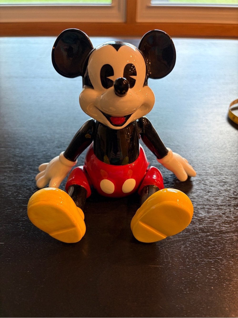 Vintage Disney Schmid Mickey Mouse Club Ceramic Figurine Music Box